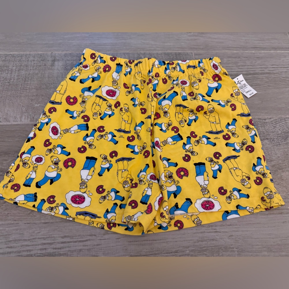 Simpsons pajama shorts